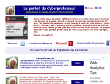 Tablet Screenshot of cyberprofesseur.net